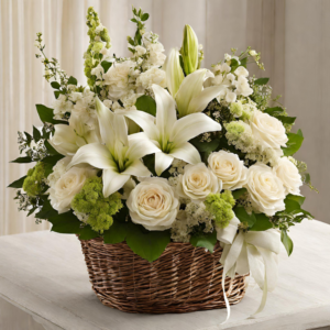 Serene Whispers Floral Basket